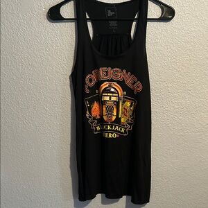 Black Graphic Tank Top